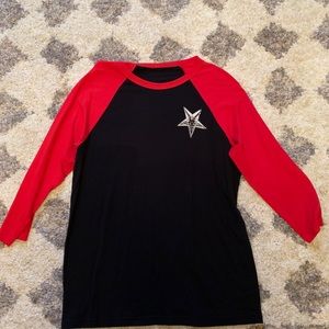 Hollowgrave Pentagram Shirt 3/4 Sleeve Medium